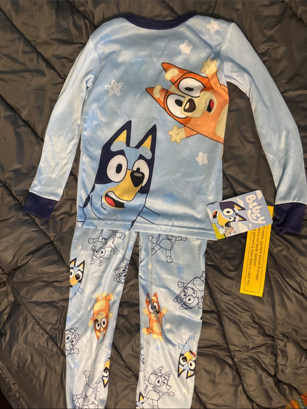 Bluey Light Blue Bluey and Bingo Kids Long Sleeve Pajama Set Size 8 NWT
